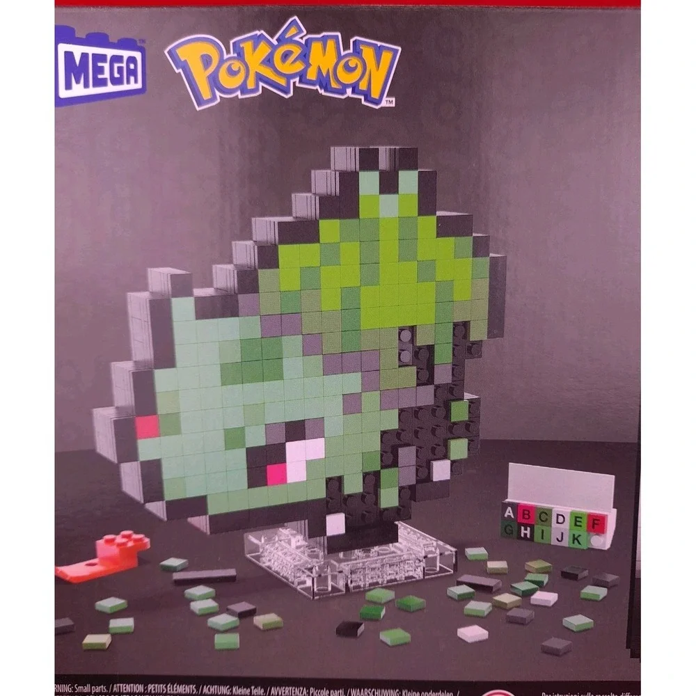 Mega Pokémon Bulbasaur Pixel Art Building Set 374 Pieces HTH75 New Sealed